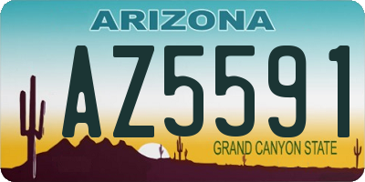 AZ license plate AZ5591