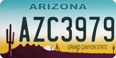 AZ license plate AZC3979