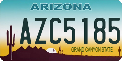 AZ license plate AZC5185