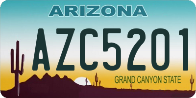 AZ license plate AZC5201