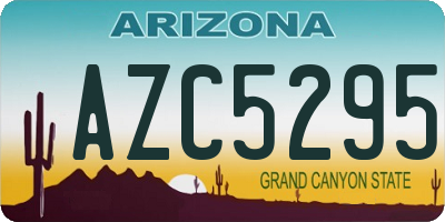 AZ license plate AZC5295