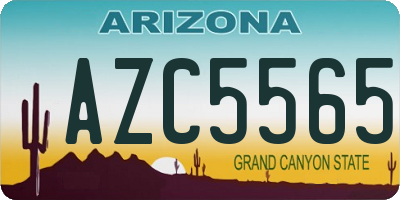AZ license plate AZC5565