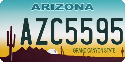 AZ license plate AZC5595