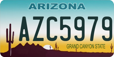 AZ license plate AZC5979