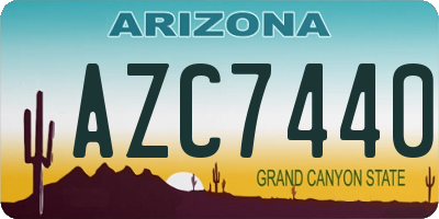 AZ license plate AZC7440