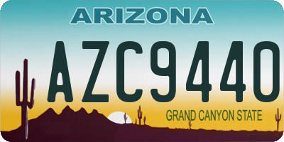 AZ license plate AZC9440