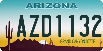 AZ license plate AZD1132