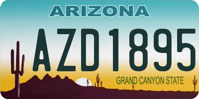 AZ license plate AZD1895