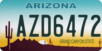 AZ license plate AZD6472