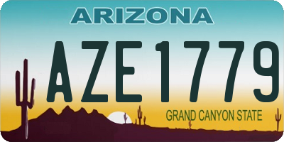AZ license plate AZE1779
