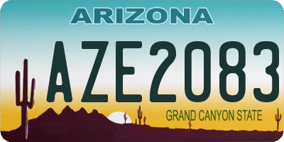 AZ license plate AZE2083