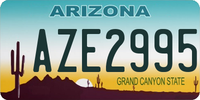 AZ license plate AZE2995