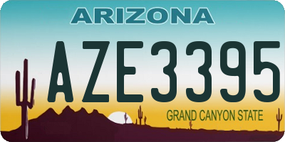 AZ license plate AZE3395