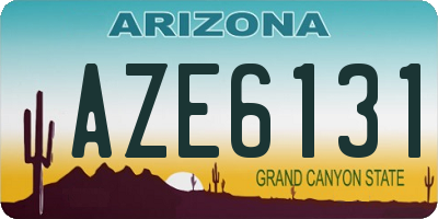 AZ license plate AZE6131