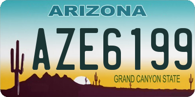 AZ license plate AZE6199