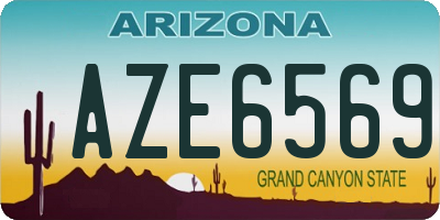 AZ license plate AZE6569