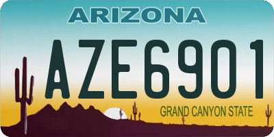 AZ license plate AZE6901