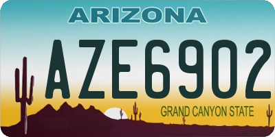 AZ license plate AZE6902