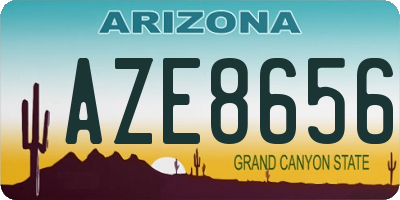 AZ license plate AZE8656