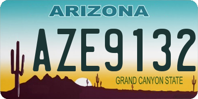 AZ license plate AZE9132