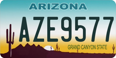 AZ license plate AZE9577