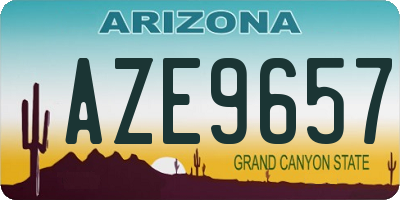 AZ license plate AZE9657