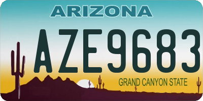AZ license plate AZE9683