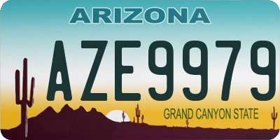 AZ license plate AZE9979