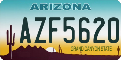AZ license plate AZF5620