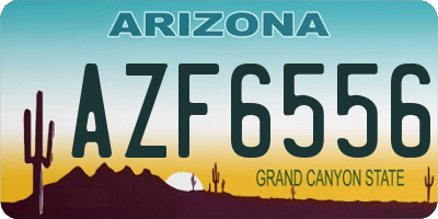 AZ license plate AZF6556