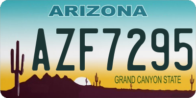 AZ license plate AZF7295