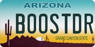 AZ license plate B00STDR