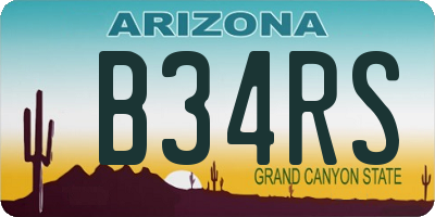 AZ license plate B34RS