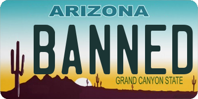 AZ license plate BANNED