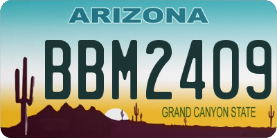 AZ license plate BBM2409