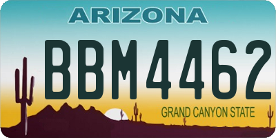 AZ license plate BBM4462