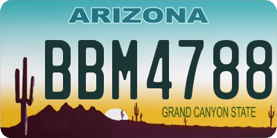 AZ license plate BBM4788