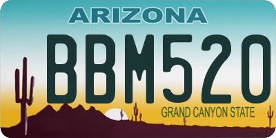 AZ license plate BBM520