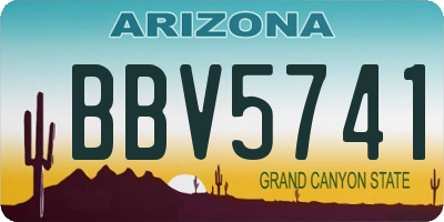 AZ license plate BBV5741