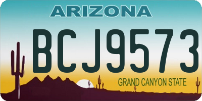 AZ license plate BCJ9573