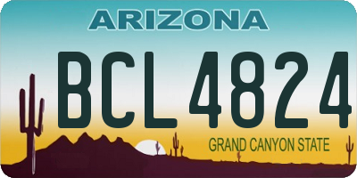 AZ license plate BCL4824