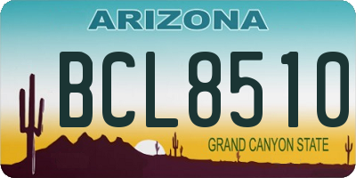 AZ license plate BCL8510