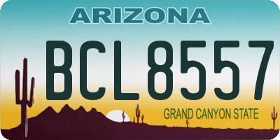 AZ license plate BCL8557