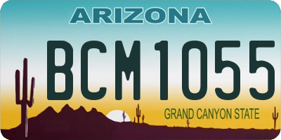 AZ license plate BCM1055