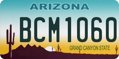 AZ license plate BCM1060