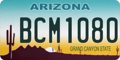 AZ license plate BCM1080