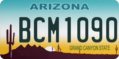 AZ license plate BCM1090