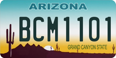 AZ license plate BCM1101