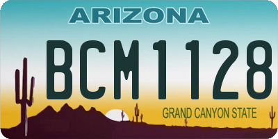 AZ license plate BCM1128