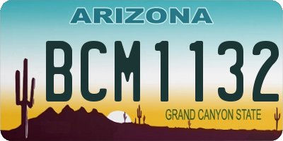 AZ license plate BCM1132